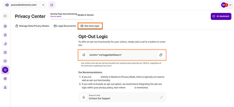 Understanding the Opt-Out Functionality