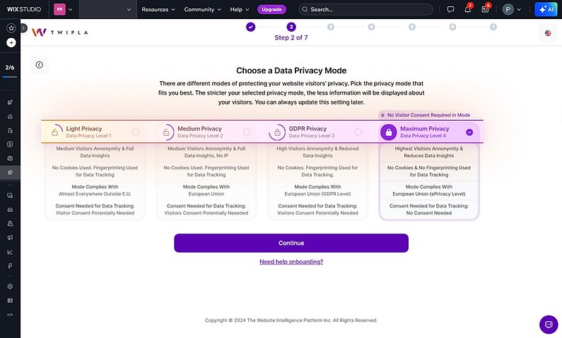 Selectați preferința dvs. de confidențialitate
