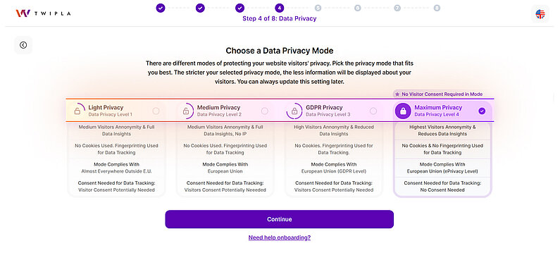 choose your data privacy