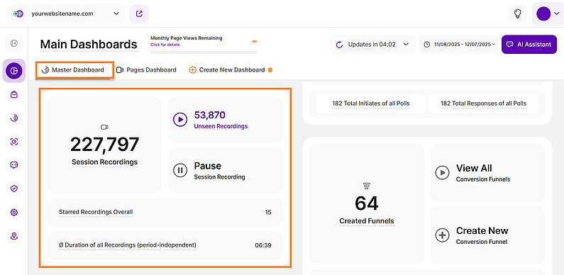 Overview of Session Recordings