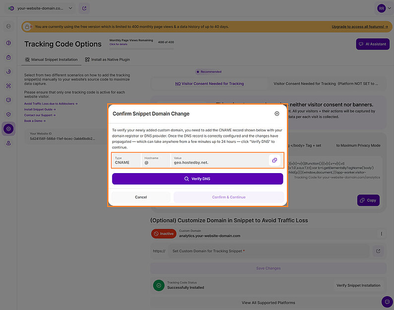 Set Up Your CNAME DNS Entry